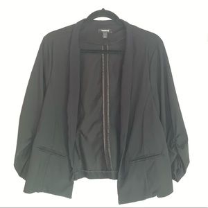 TORRID Black Stretch Open Front Blazer SZ 1X 14 16